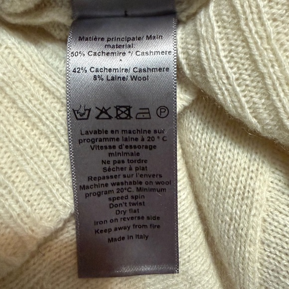 Italian Cashmere Cream V-Neck Sweater from Zadig & Voltaire - Picture 8 of 8